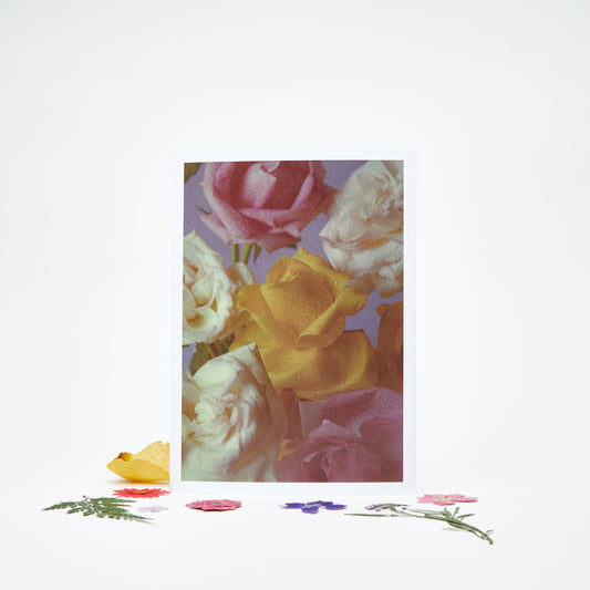 Flower Confetti Greeting Card - For a Person You Admire